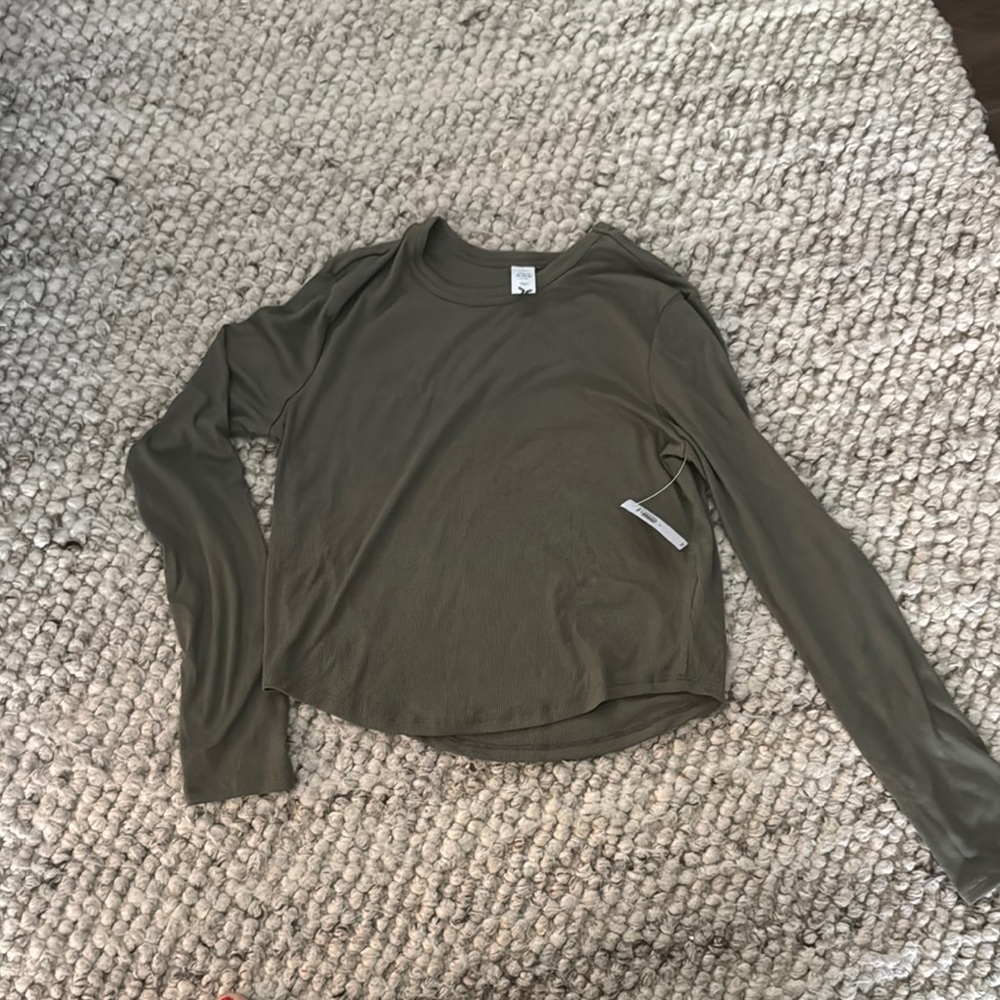 Long Sleeve Olive Green Tee